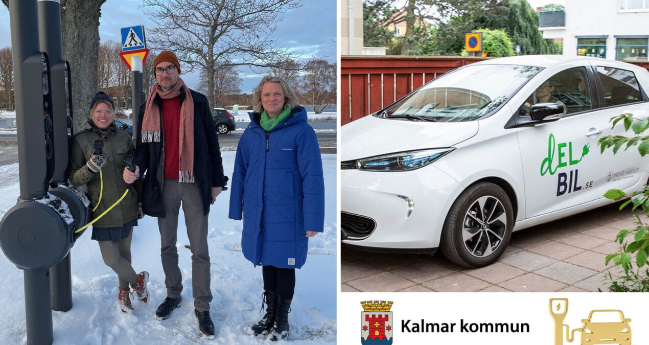 Kalmar är Sveriges bästa kommun på att främja eldrift